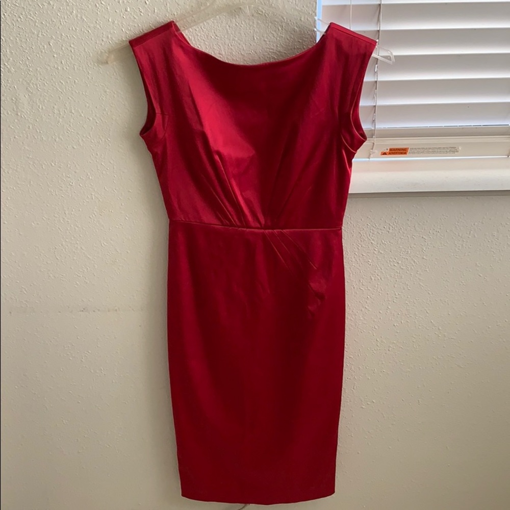 Red Calvin Klein dress